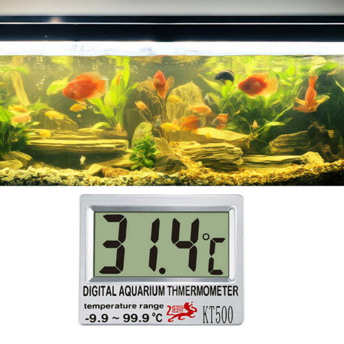 Submersible Digital Aquariums Thermometers Clear LCD Digital 1