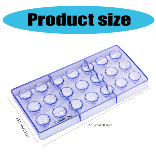 Multiple Style 21 Cavity Gemstones Mould Gemstones Shape 1