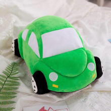 (Green) Cartoon animation car pillow, 30cm car plush toy, cute car shape plush pillow toy, birthday gift for children