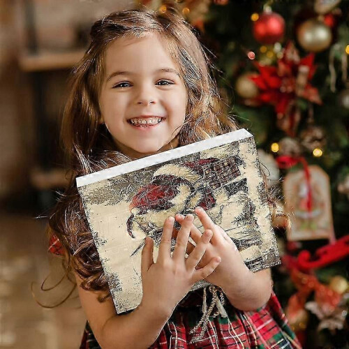 Calendrier De L'Avent 2025 Avec Vaches Highlands, 24 Décorations Acrylique 2D à Suspendre, Pour Noël