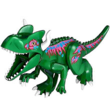 (Green Torosaurus) Chalk Paleontology Savage Beast Building Block Dinosaur Children's Assembly Toy-red Tall Horned Taurus Banmo