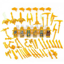 Golden Ninja Series Building Block Figures 6 Pieces Educational Assembling Toys