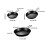 3Pcs Stainless Steels Frying Pans Nonstick Skillets Practical 21