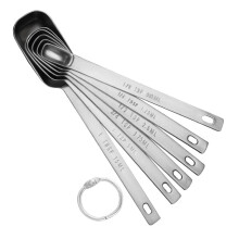 6 Piece Measuring Spoon Set for Precise Measurements Stainless