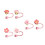 6 Pack Silicone Straw Caps Decorative Accessaries Flower Straw 1