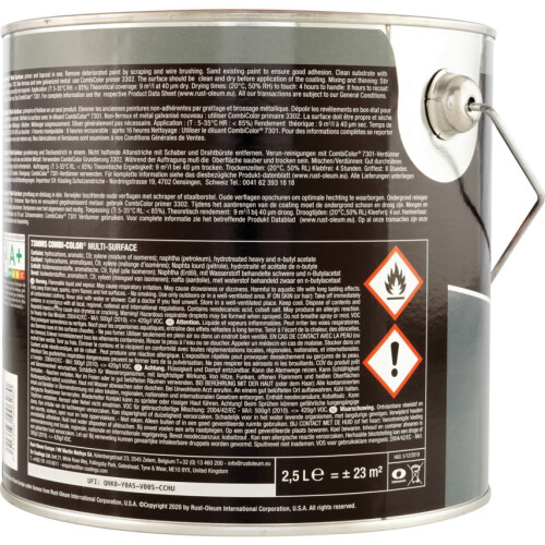 Rust-Oleum Rust-oleum 7365MS.2.5 Combicolor Multi-Surface, One Paint, Many Surfaces, Bright red-RAL 3000 1