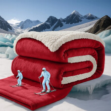 (King, Burgundy) Heavy Thick Blanket Bed Throw-Single Double King Size-Warm Fluffy for Extreme Winters