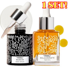 Naked & Thriving "The Night Set" SET OF 2 Renew Face Serum & Rejuvenate Face Oil 30ml