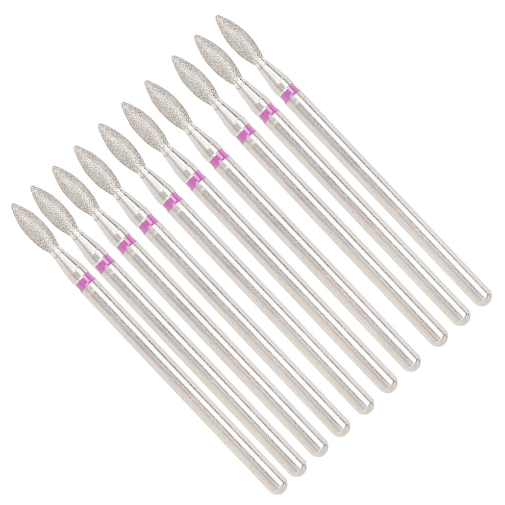50pcs Flame Carborundum Nail Drill Bits Set for Salon & Beginner