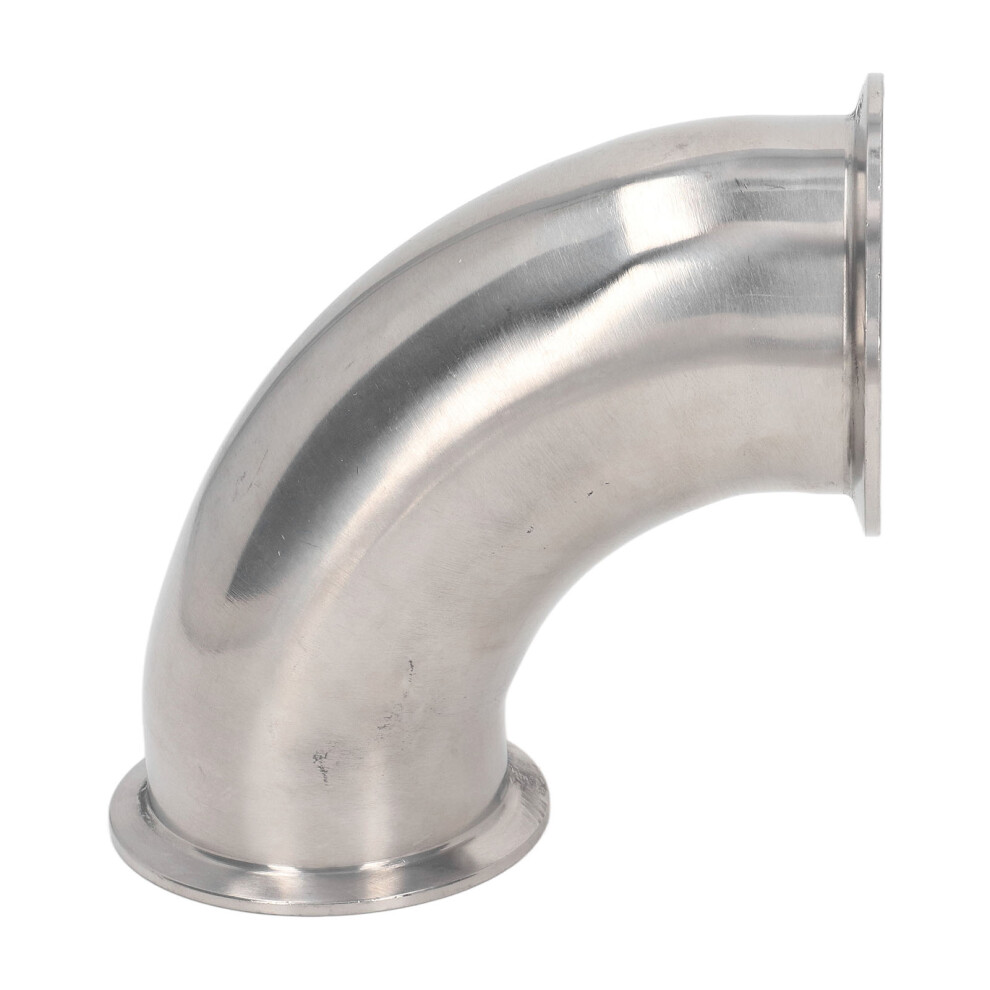 304 Stainless Steel Sanitary Ferrule Elbow 90 Pipe Fitting, 16Kg, 150C 9371353816206