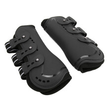 Impact-Resistant Horse Front Leg Boots Breathable, Shock Absorbing, L