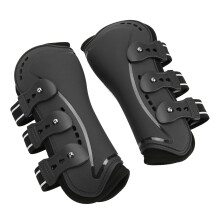 Impact-Resistant Breathable Horse Leg Boots for Jumping & Riding, M