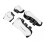 Equestrian Protection: 4 White Adjustable Open Front Horse Boots Set 13