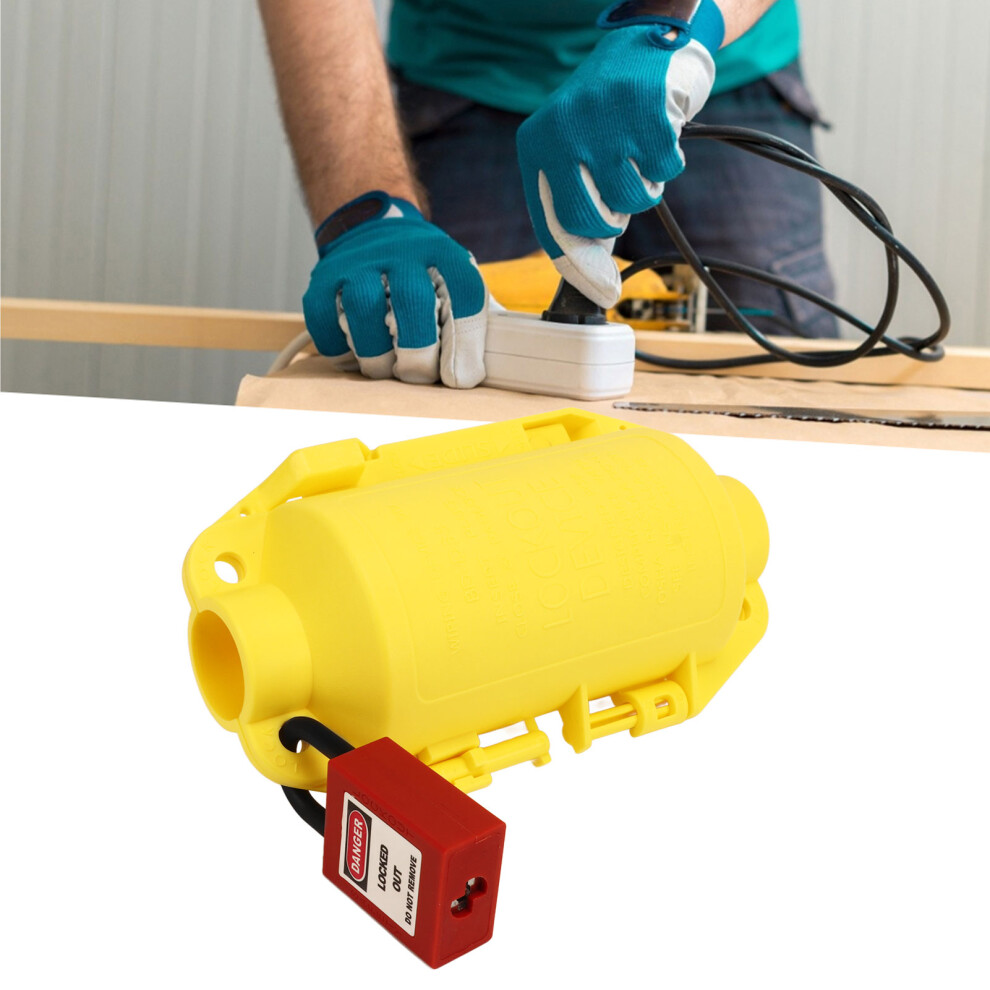 Universal Industrial Plug Lockout Device, Pp/Nylon, Fits Large Sockets 7891353817130