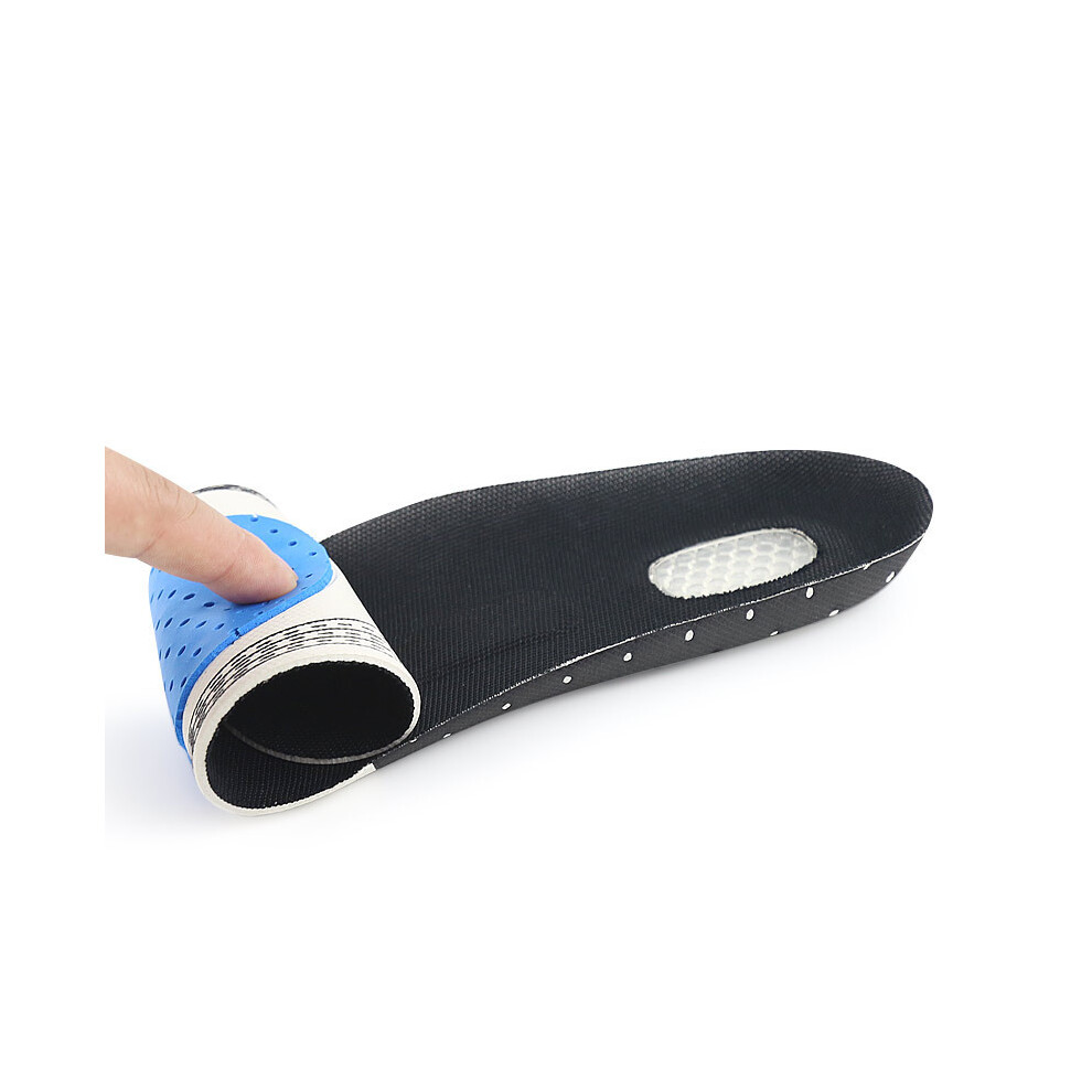 Black 4 Pairs Men Women Sport Insoles Eva Breathable Shock Absorption (35-40)