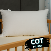 (Pack of 1) Cot Bed Pillows Baby Toddler Junior Kids Anti-Allergy Hollowfiber Pillows40x60cm