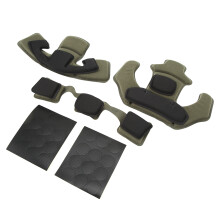 Helmskissen Kopfpolster-Set, 2-Schicht Memory-Schaum, OD Grün
