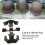 WENDY 2-Schicht Memory-Schaum Helm-Polster-Set OD-Grün 6