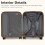 20 Inch ABS+PC Travel Suitcase And Men School Backpack Set 6