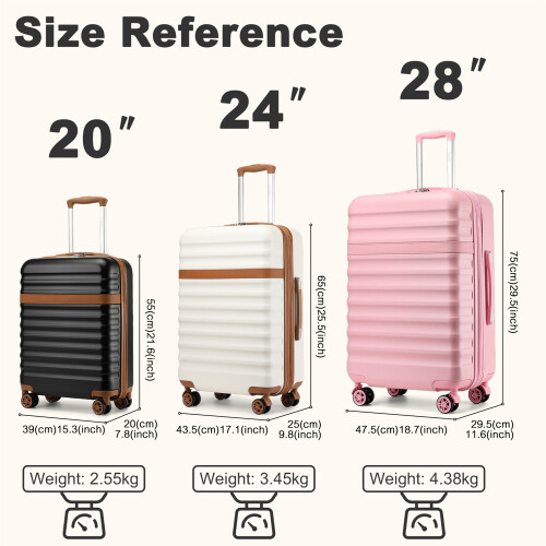 20 Inch ABS+PC Travel Suitcase And Men School Backpack Set 1