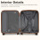 20 Inch ABS+PC Travel Suitcase And Men School Backpack Set 6