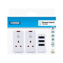 Status Remote Control Socket 1 PACK ,2 PCK ,OR 3 PACK NEW U.K STOCK