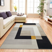 (120 x 170 cm (4 ft x 4 ft 9 in), Milo) Non Slip Modern Rugs Living Room Area Rugs Runner & Door Mats
