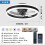 LED Ceiling Fan Light Dimmable With Remote Control Chandelier Lamp 3