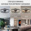 LED Ceiling Fan Light Dimmable With Remote Control Chandelier Lamp 5