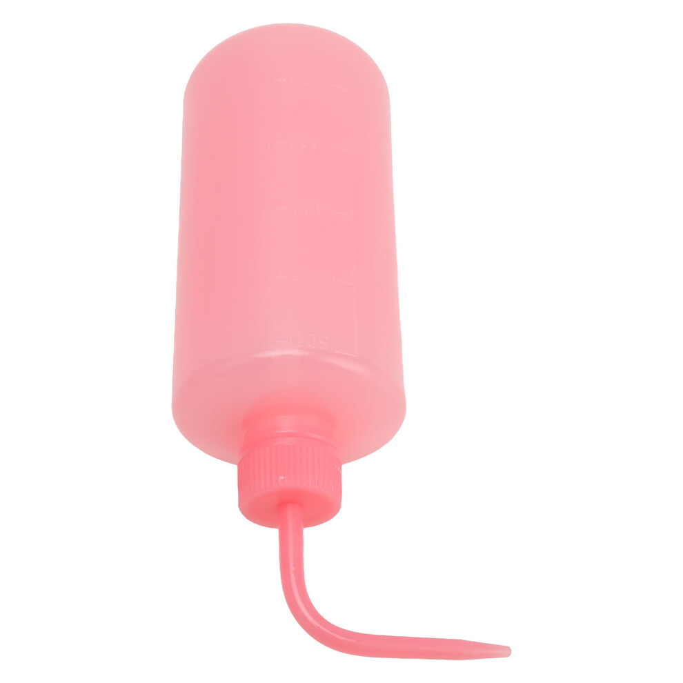 Pink 4Pcs 500Ml Tattoo Wash Squeeze Bottles With Curved Spout, Scale Line