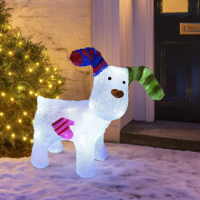 Neo LED Snowdog Christmas Decoration