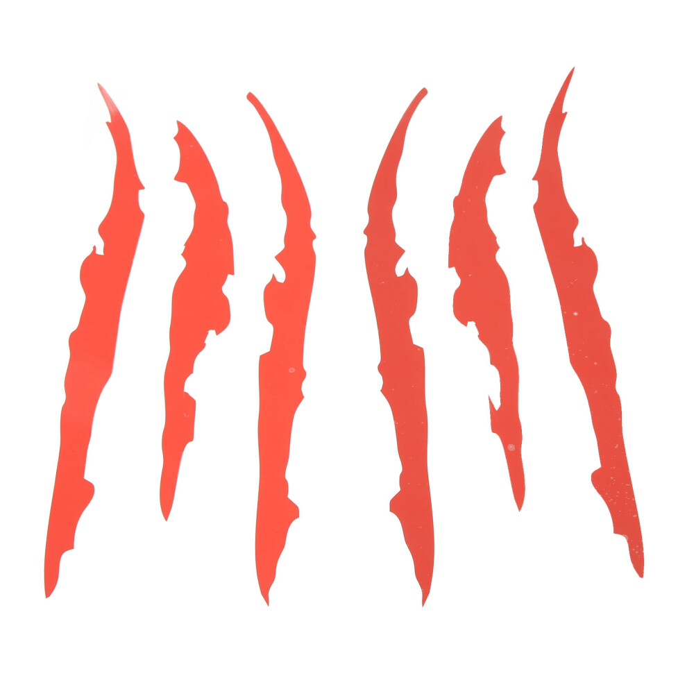 2Pcs Car Vinyl Claw Mark Stickers Monster Scratch Decals For Headlights & Sides 5081353823558