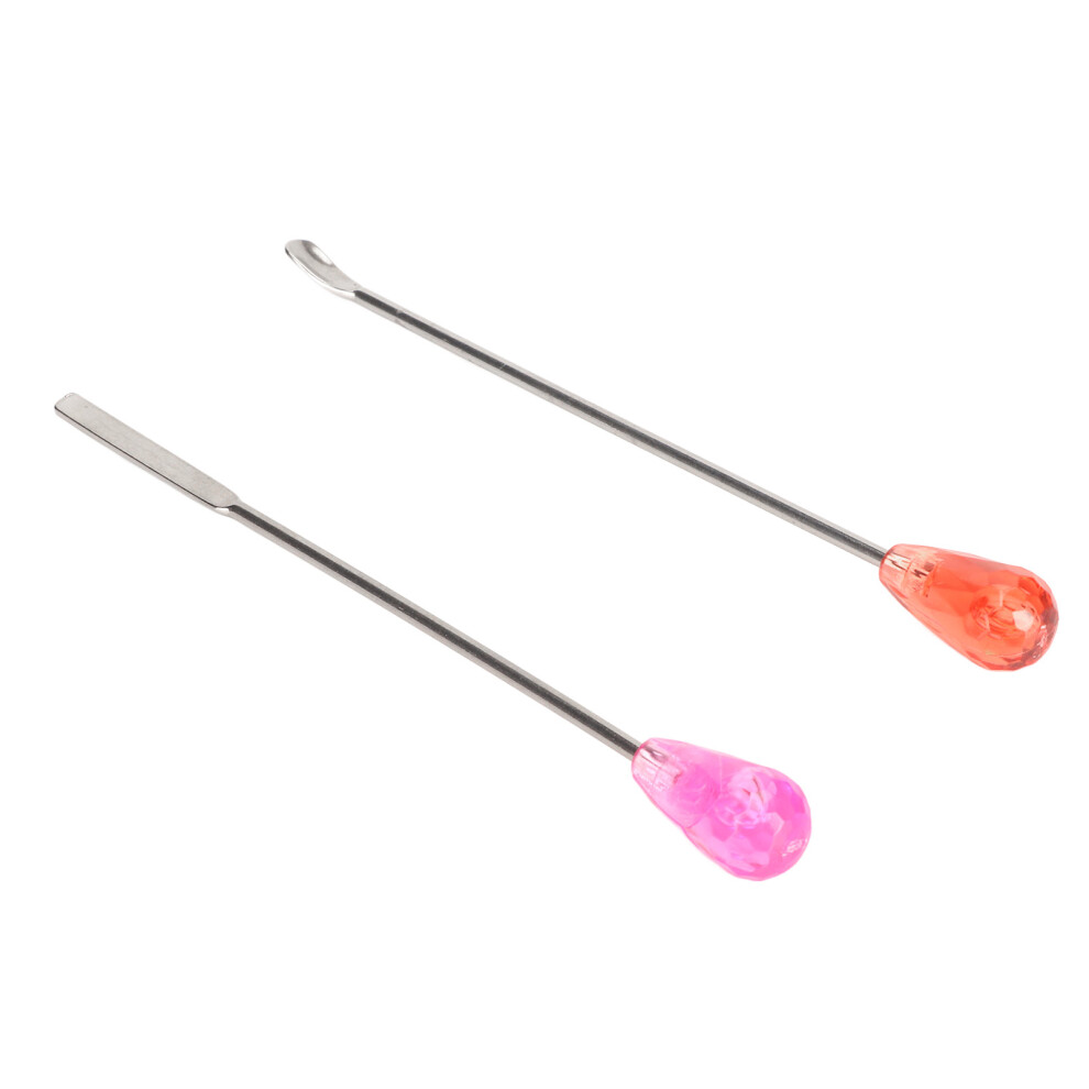 Stainless Steel Eyebrow Powder Mixing Stick, Uniform Blending Cosmetic Spoon