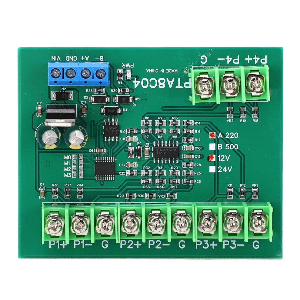 Compact 4 Channel Pt100 Rtd Temp Module -40 To 220 Rs485 Dc12v 7651353824879