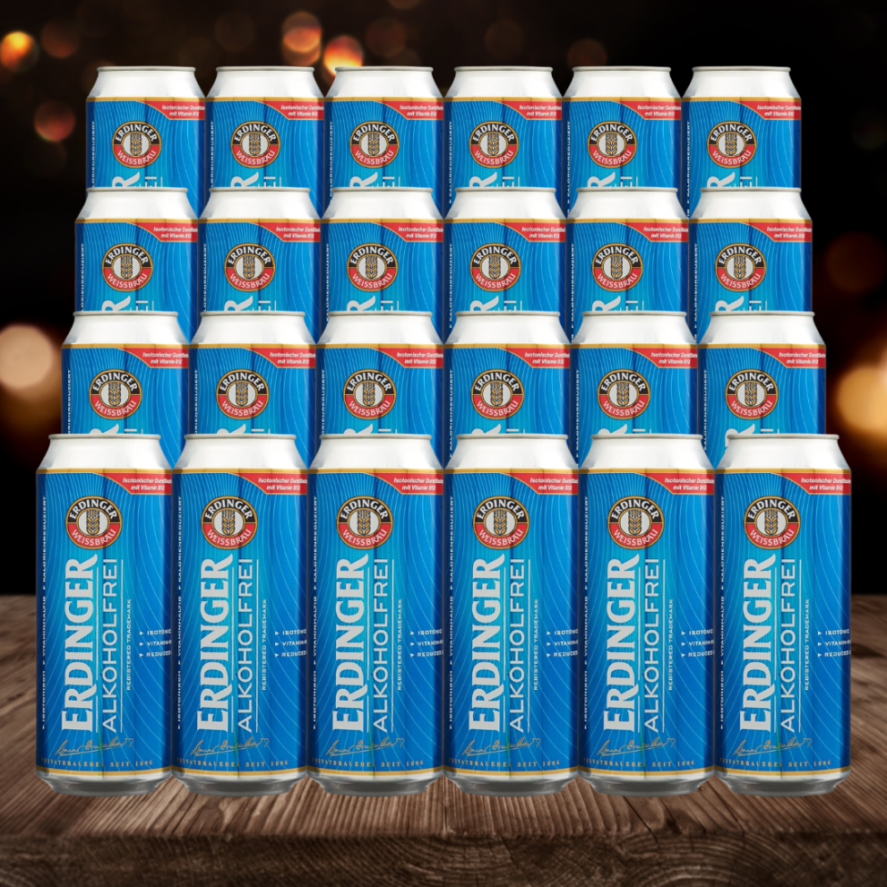 Erdinger Alkoholfrei Wheat Beer 0.5% Abv (24 Pack)