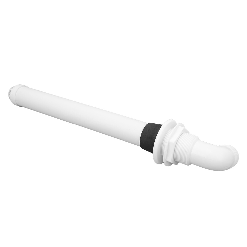 Tough Flexible Overflow Drain Pipe - Universal Rv Yacht Bathroom White 6921353826670