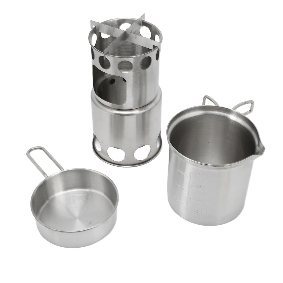 Stainless Steel Camping Cookware Set for Outdoor Hiking & Backpacking-image-OPC-PM2DBDN-NEW