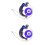 2 Teile Evil Eye Auto Hängendes Ornament Wand Anhänger 7