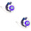 2 Teile Evil Eye Auto Hängendes Ornament Wand Anhänger 8
