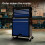 AREBOS AREBOS 9-Drawer Combo Tool Cabinet Garage Tool Chest with Wheels Workshop Tool Storage Lockable Black-Blue 5