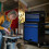 AREBOS AREBOS 9-Drawer Combo Tool Cabinet Garage Tool Chest with Wheels Workshop Tool Storage Lockable Black-Blue 9