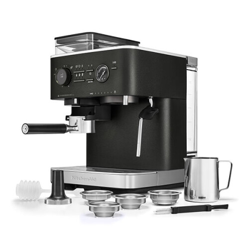 KitchenAid KitchenAid Semi-Auto Espresso & Grinder, Black 1