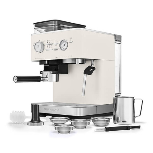 KitchenAid KitchenAid Semi-Auto Espresso & Grinder, Porcelain 2