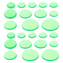 36 Stk Übungs Drum Pad Dämpfungs Pad 4x4x0,25 Cm Grün