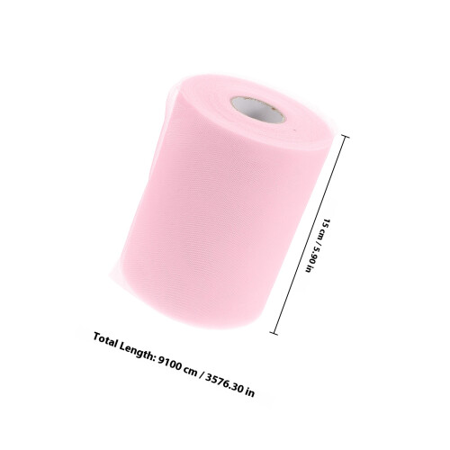 Pink Tüll Stoffrollen Polyester Für Blumenverpackung 1 1