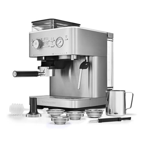 KitchenAid KitchenAid Semi-Auto Espresso & Grinder, Silver 2