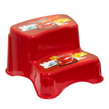 Tuffex Children's Step Stool Two-Step for Kids Multipurpose Footstool for Kitchen &amp; Bath  - Red