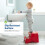 Tuffex Children's Step Stool Two-Step for Kids Multipurpose Footstool for Kitchen & Bath  - Red 3