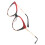 Blue Light Blocking Glasses for Women, TR90 Aluminum, Red 11