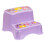 Tuffex Children's Step Stool Two-Step for Kids Multipurpose Footstool for Kitchen & Bath  - Purple 1
